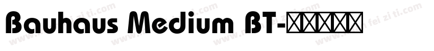 Bauhaus Medium BT字体转换